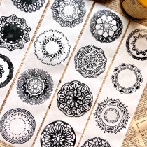 6.3〆【醒醒】マステ maskingtape  羽暗蕾丝