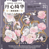 お取り寄せ6.15〆【shine】マスキングテープ  丹心绮华-PET 贝壳光 10m