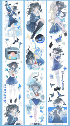 6月末発送【新七天】maskingtape マステ 水手服2-PET贝壳光