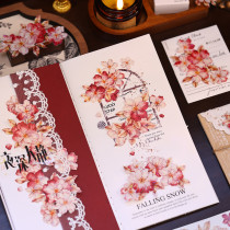 6月下発送【小白家】maskingtape マステ 赤相思