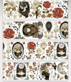 A【纯情男友】マステ maskingtape 蔷薇画像馆（6cm)贝壳光