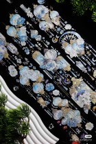 お取り寄せ6.22〆【刺猬家】マスキングテープ 寒灯阑珊 贝壳光 10m