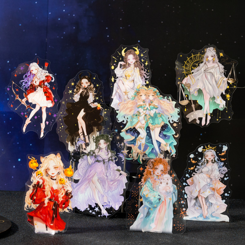 7.16〆【番茄酱】シール sticker 十二星座女神录