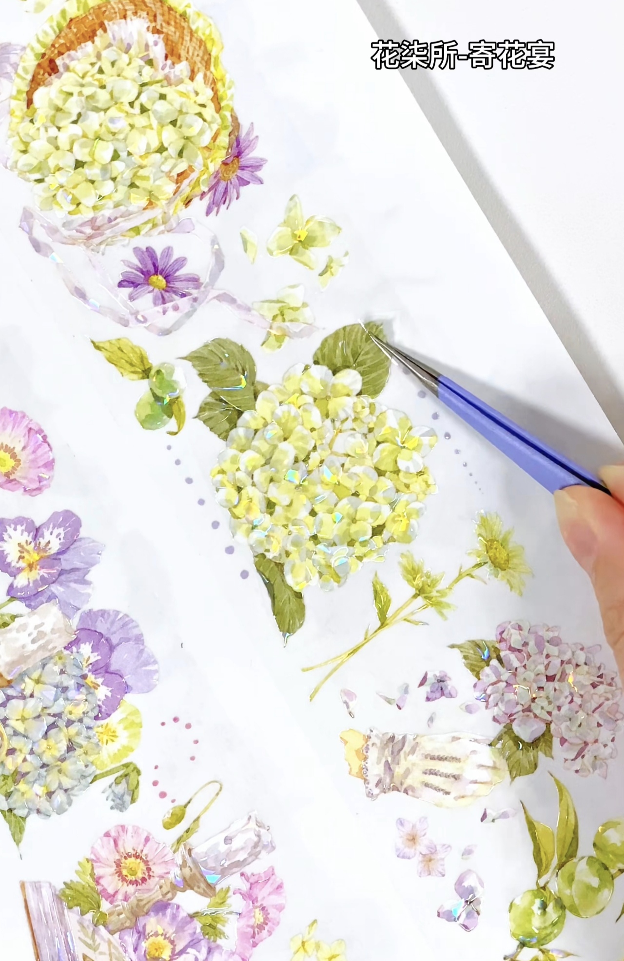 ⑤♡海外マステ♡ 花柒所 さん 美人兮（贝壳光） 新七天】星