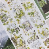 B1【花柒所】 マステ maskingtape  青露 贝壳光