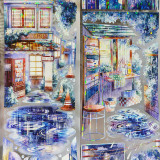 お取り寄せ 7.25〆 B【studiovi】マステ maskingtape 都市雨夜 pet