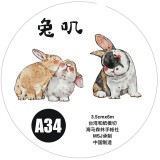 8.3〆 8月発送【Dingding】マステ maskingtape A34兔叽