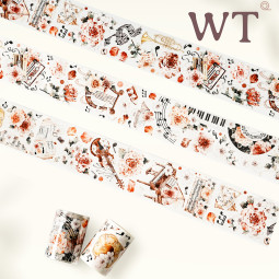 8.3〆 8月発送【WT】マステ maskingtape 黑胶玫瑰