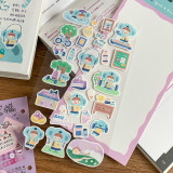 【molinta】sticker シール molinta 阿卓水彩风森林系列贴纸