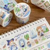 8月発送【molinta】マステ molinta  阿卓配色海蓝森绿茶棕