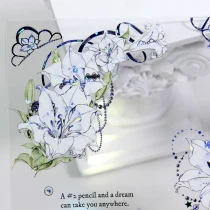 sale【MOODTAPE】マスキングテープ 蓝眼泪浅百合 10m