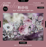 sale 100【hoshi奶芙】 マスキングテープ 粉纱妆【PET贝壳光】