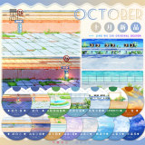 10.8〆【景物志】マスキングテープ maskingtape 10月 夜厦流光土耳其