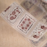 10.8〆【hoshi奶芙】 マスキングテープ maskingtape 蕾丝邮票白&彩