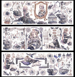 【Lion】マスキングテープ 天鹅记