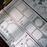 11月発送【壹洱】マステ maskingtape 彩色边框胶带