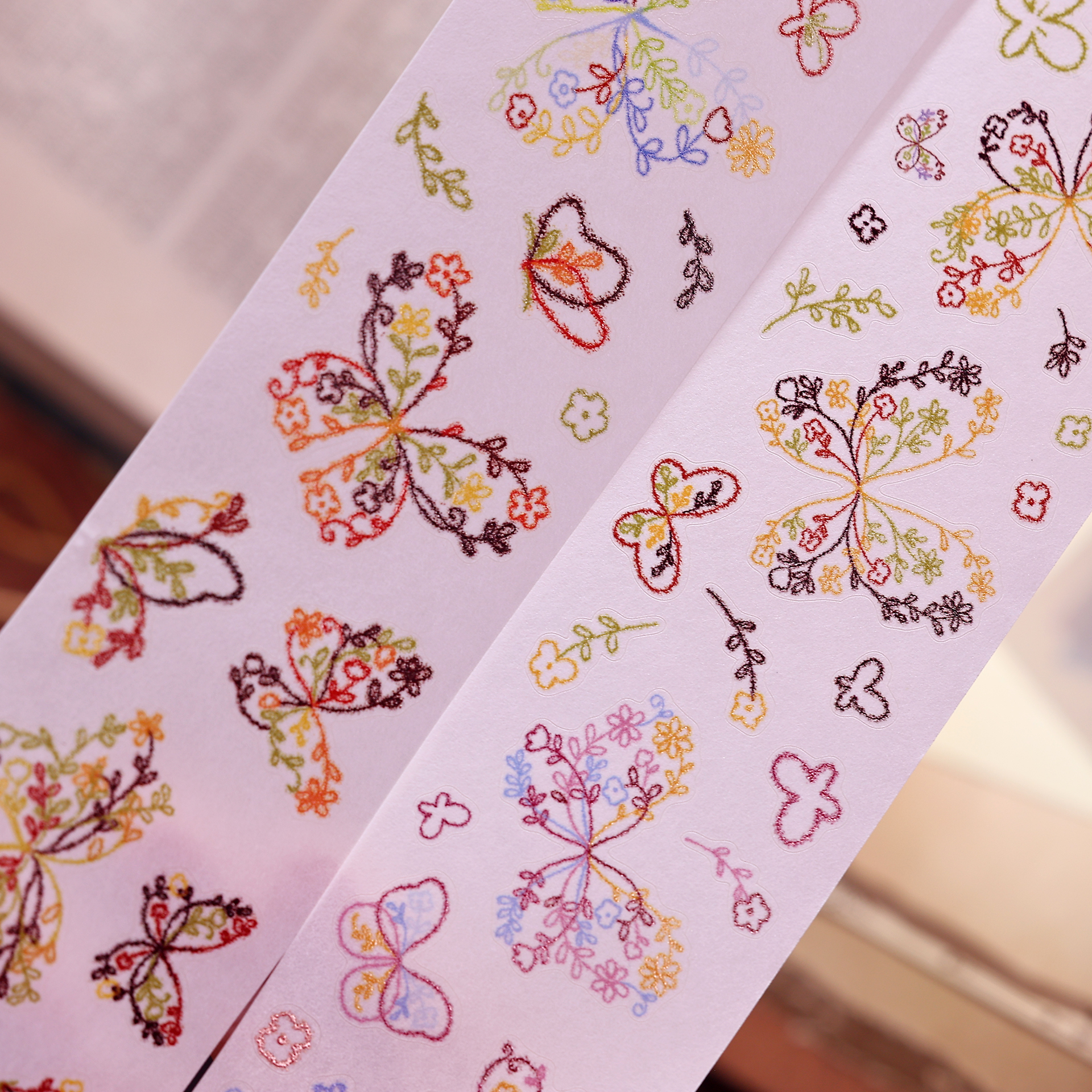 11月発送【小白家】マステ maskingtape 花蝴蝶