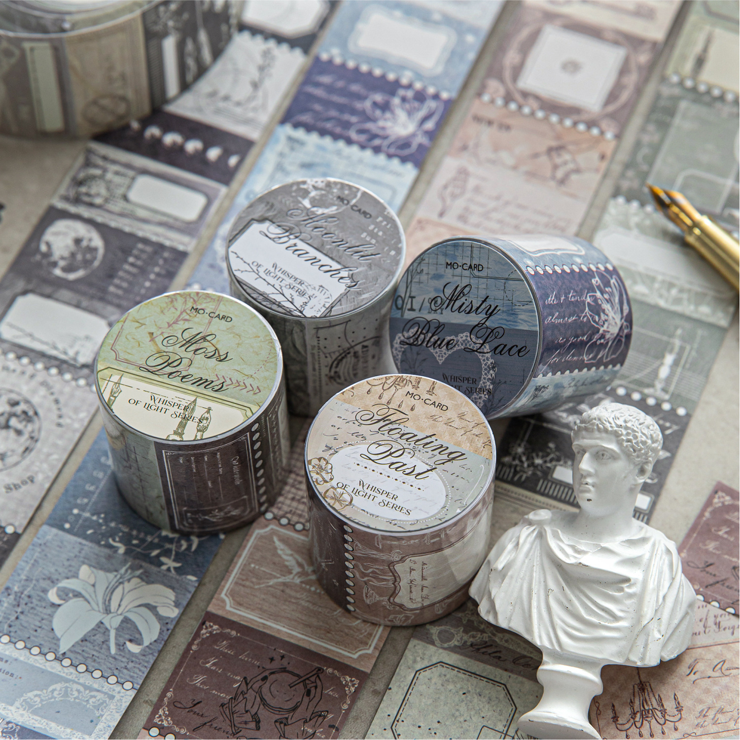 11.12〆【陌墨】マステ maskingtape 微光浅叙