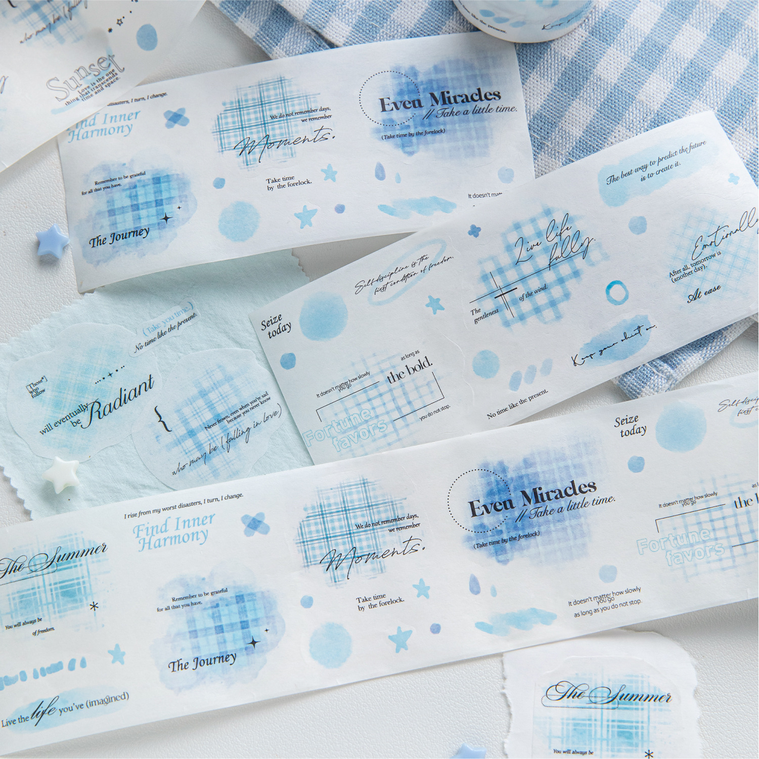 11.13〆【陌墨】マステ maskingtape  彩色格纹铺