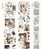 sale 100【Reco】マスキングテープ 甜梦天使（PET贝壳银）