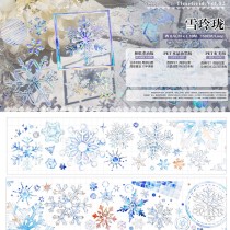 お取り寄せ 11.28〆【时间格子】マスキングテープ 雪玲珑