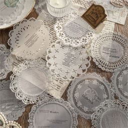 12.3〆【陌墨】シール sticker 蕾丝诗行