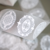 sale 100【hoshi奶芙】 マスキングテープ maskingtape 蕾丝布标白&彩