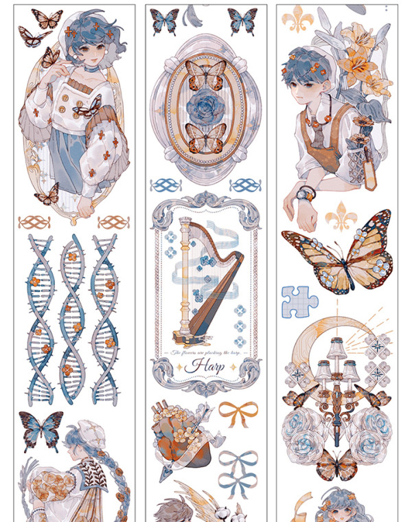 sale 100【新七天】マスキングテープ 栖于蝶间 pet