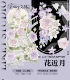 sale 100【Likey】マスキングテープ 花近月【PET贝壳光】