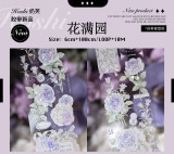 sale 100【hoshi奶芙】 マスキングテープ 花满园【PET贝壳光】