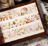 sale 100【Reco】マスキングテープ 森林小动物 和紙