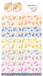 sale 100【呦呦呦】マステ maskingtape 锦瑟青花 pet