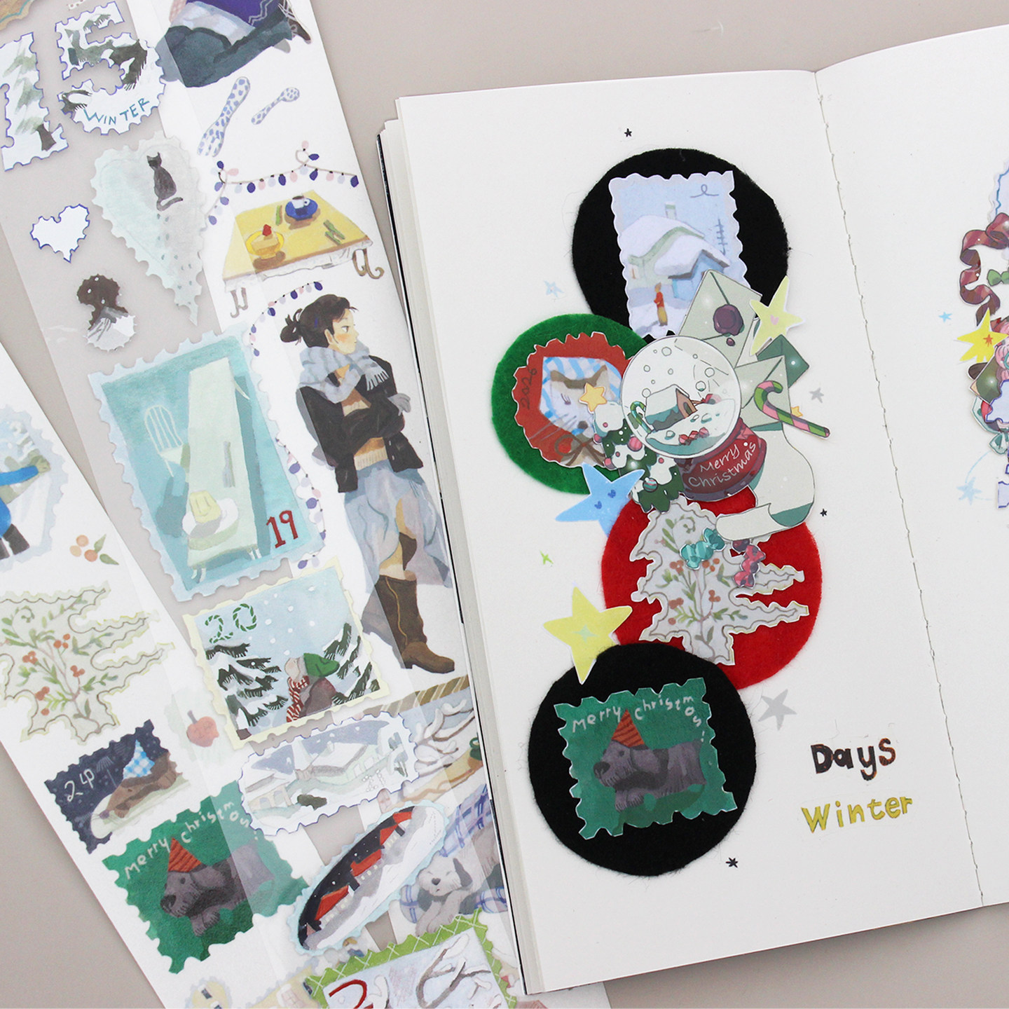 1月発送【moodtape】maskingtape マステ 冬日旅程