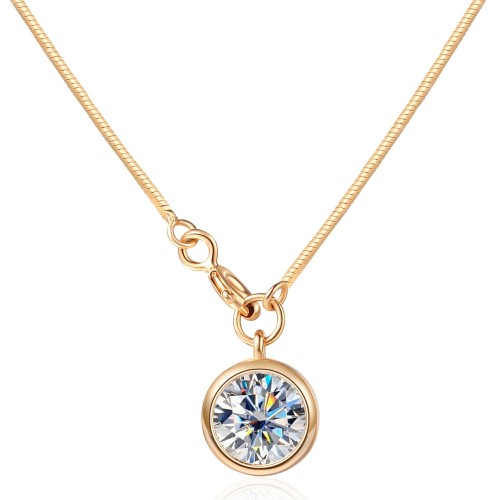 S925 Sterling Silver Moissanite Bubble Necklace for Women: Simple, Luxurious, Fashionable, and High-End Pendant