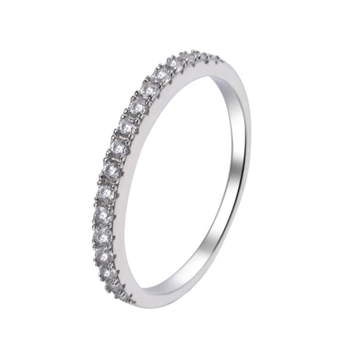S925 Sterling Silver Moissanite Ring for Women, Simple and Fashionable, Versatile, Light Luxury Style, Unique Closed Design, Delicate and Small