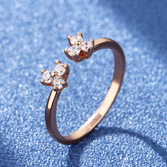 S925 Silver Moissanite Plain Band Ring, Niche Design, Fashionable and Unique Champagne Gold Ring for Women, Index Finger Ring