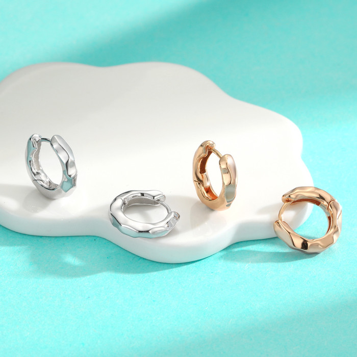 New S925 Sterling Silver Plain Hoop Earrings - Luxurious, Stylish, and Versatile