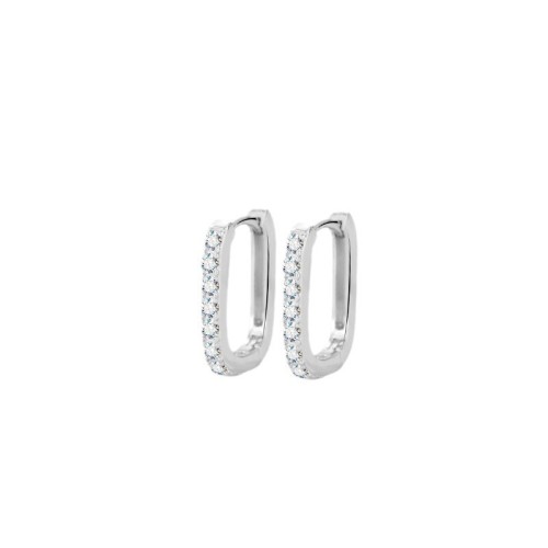 Luxury Moissanite S925 Sterling Silver Romantic Elegant Earrings, Fashionable and Simple Stud Earrings for Women