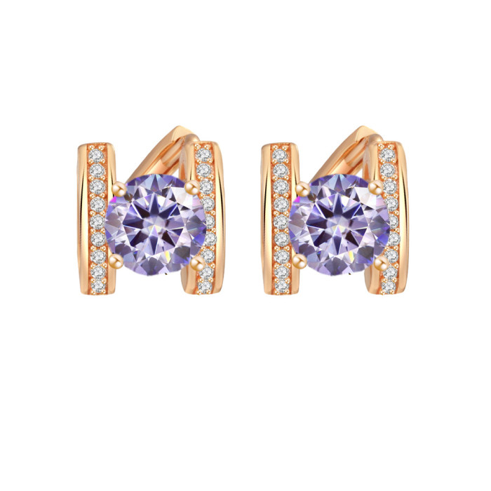 S925 Sterling Silver Moissanite Letter Earrings - Fashionable and Luxurious Earrings