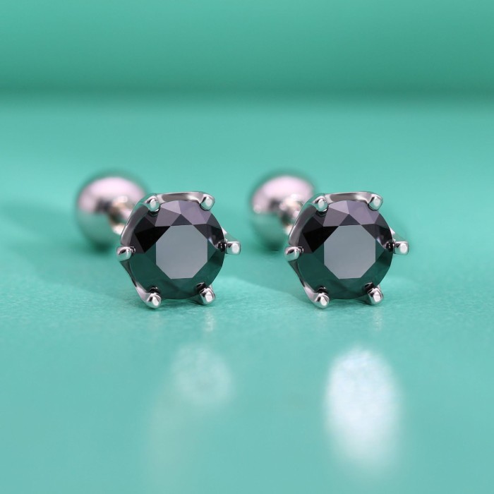 S925 Sterling Silver Moissanite Stud Earrings: Luxury, Simple, Unique, Versatile, Niche Design, Super Sparkling Earrings for Women, Perfect as a Gift for Girlfriend