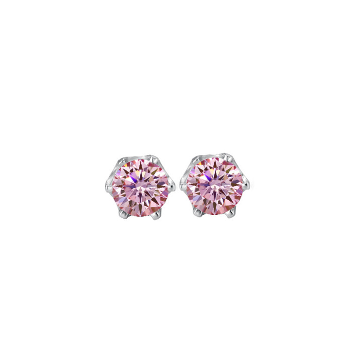 S925 Sterling Silver Moissanite Stud Earrings: Luxury, Simple, Unique, Versatile, Niche Design, Super Sparkling Earrings for Women, Perfect as a Gift for Girlfriend