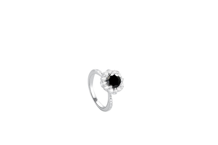 Moissanite Four-Claw Ring for Women, S925 Sterling Silver, Simple and Stylish, Small and Exquisite, Light Luxury, Korean Style Closed Ring