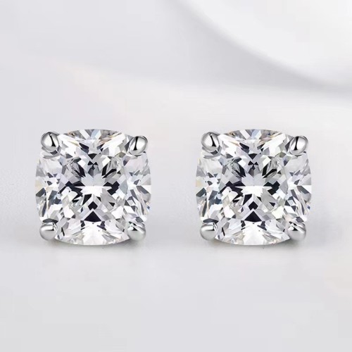 2024 New S925 Silver Stud Earrings, Simple Oval Shape, Accessories