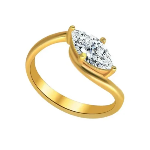 New popular marquise diamond and moissanite ring, sterling silver artificial stone ring for women, luxurious and sophisticated wedding ring.