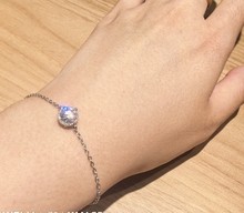 S925 Sterling Silver Simple and Stylish Moissanite Bracelet for Women - Niche Design, Versatile Jewelry