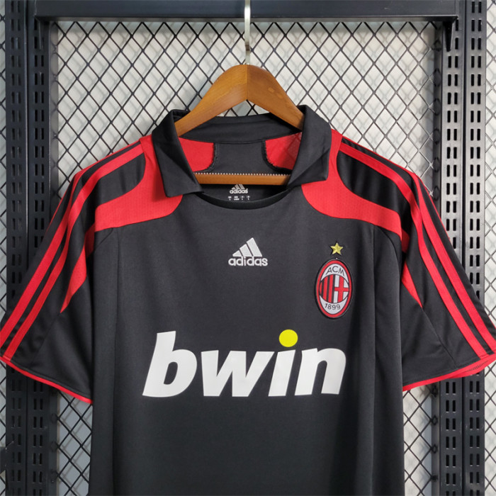 AC Milan Third Jersey 2007/08 Retro Football Kit Soccer Shirt