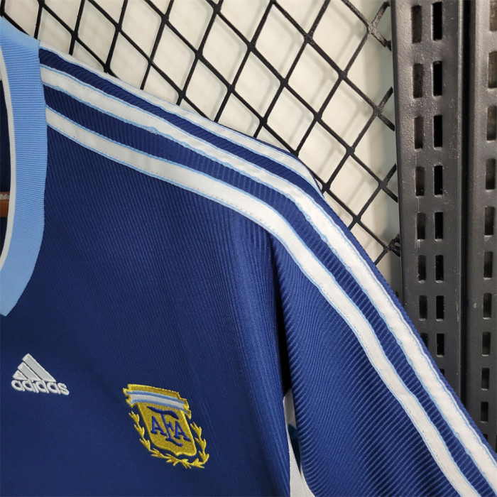 Retro Argentina Away Jersey 1998 Football Kit Soccer Shirt