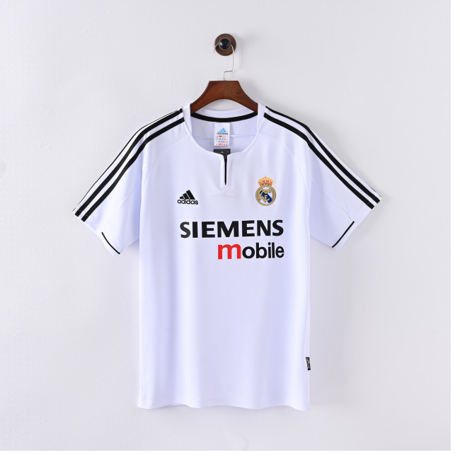 Retro Real Madrid Home Jersey 2003-04 Football Kit Soccer Shirt