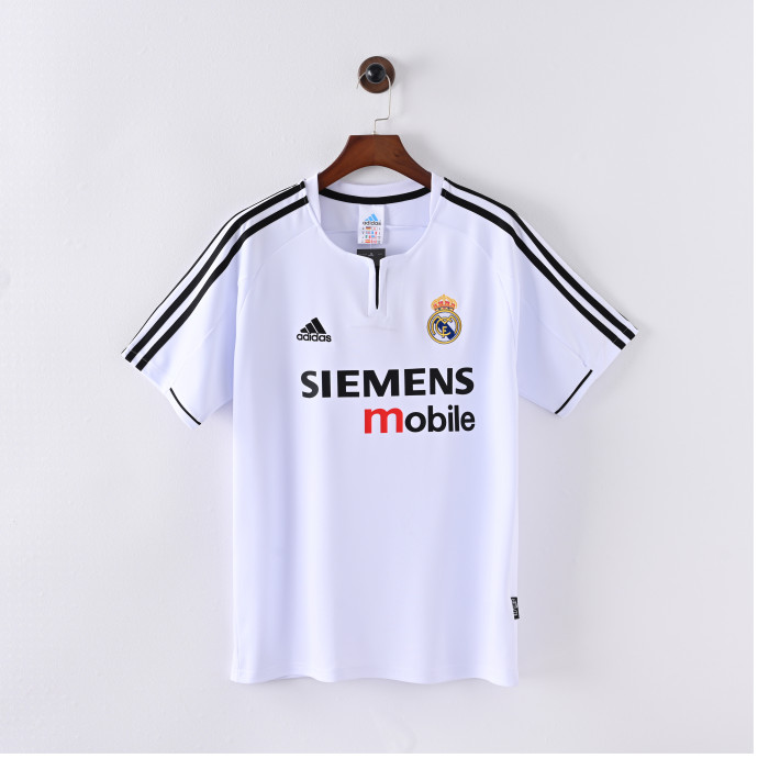 Retro Real Madrid Home Jersey 2003-04 Football Kit Soccer Shirt