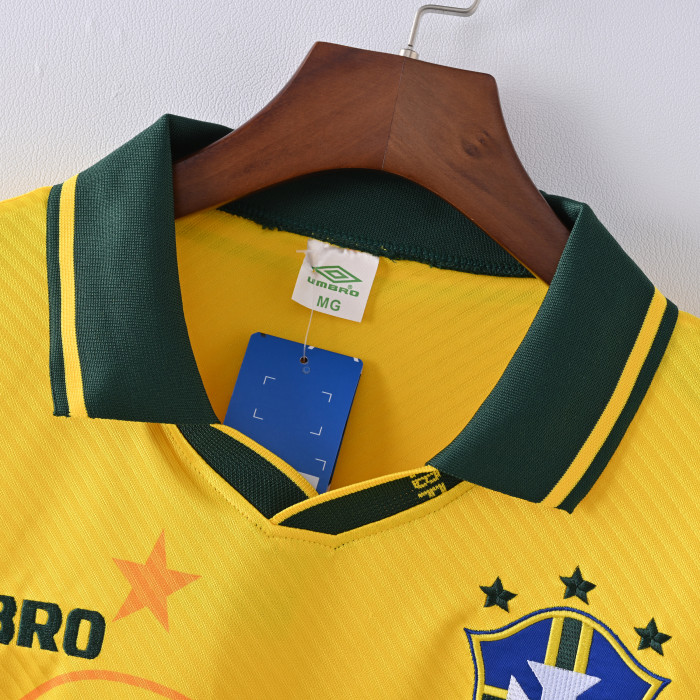 Retro Brazil Home Jersey 1994 Football Kit Soccer Shirt